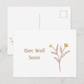 Profiteer snel van het minimale Floral Briefkaart (Voorkant / Achterkant)