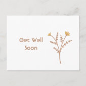 Profiteer snel van het minimale Floral Briefkaart (Voorkant)