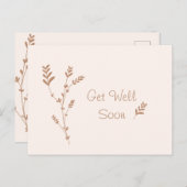 Profiteer snel van het minimale Floral Briefkaart (Voorkant / Achterkant)