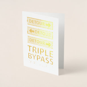 Profiteer snel van triple Bypass Heart Survigery Folie Kaarten