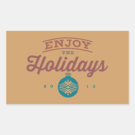 Profiteer van de Feestdagen 2015-Stickers Rechthoekige Sticker