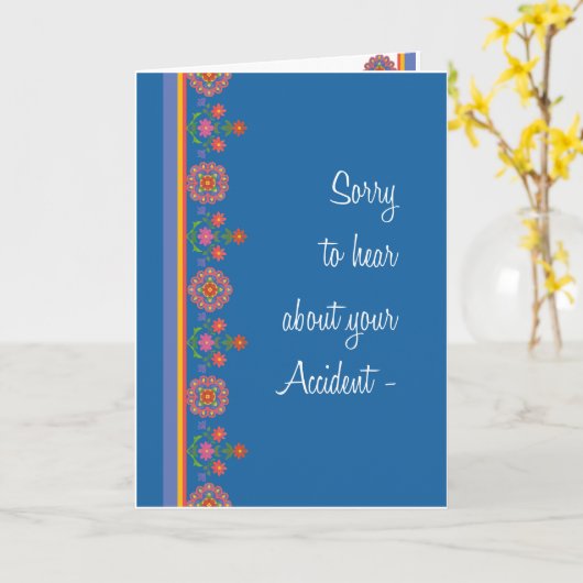 Profiteer van de Rangoli-grens van de ongevallenka Kaart (Gele Bloem)