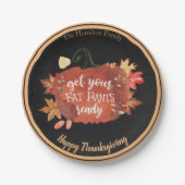 Profiteer van de zwarte Thanksgiving van uw favori Papieren Bordje (Voorkant)