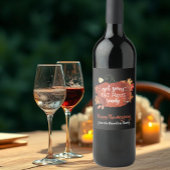 Profiteer van de zwarte Thanksgiving van uw favori Wijn Etiket