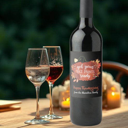 Profiteer van de zwarte Thanksgiving van uw favori Wijn Etiket