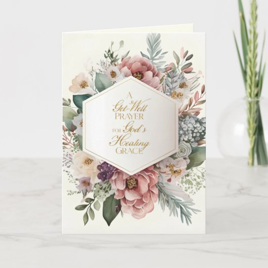 Profiteer van een goed herstellend gebedene bloeme kaart (Voorkant)