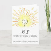 Profiteer  van een goede kankertherapie kaart (Voorkant)