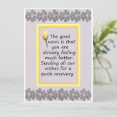 Profiteer van een goede single Kaart voor co-Worke (Staand voorkant)