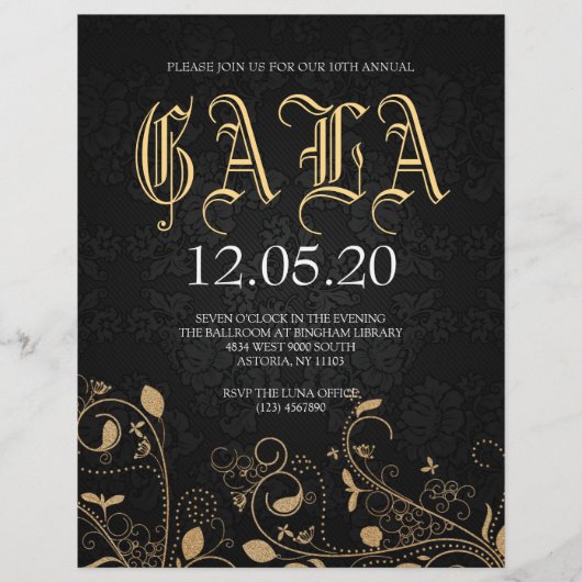 Profiteer van Gala New Years Party Flyer (Voorkant)