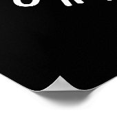 Profiteer van grappentheid Positieve grafische kaa Poster (Hoek)