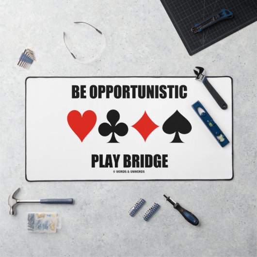 Profiteer van opportunistische Play Bridge Vier-ka Bureaumat (Werkstation)