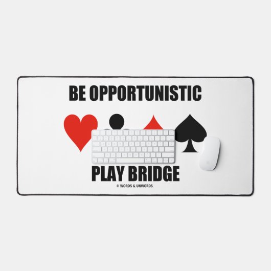 Profiteer van opportunistische Play Bridge Vier-ka Bureaumat (Keyboard & Muis)