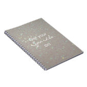 Profiteer van uw Sparkle - crème faux glitter note Notitieboek (Rechterzijde)