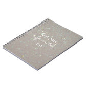 Profiteer van uw Sparkle - crème faux glitter note Notitieboek (Linkerzijde)