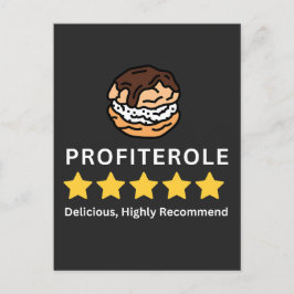 Profiterole 5 sterren voor profiteroles liefhebber briefkaart