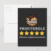 Profiterole 5 sterren voor profiteroles liefhebber briefkaart (Voorkant / Achterkant)