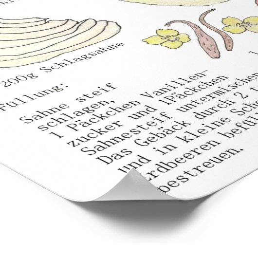 Profiteroles-Rezept Poster (Hoek)