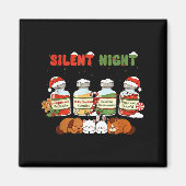 Profol Silent Night Funny Vet Tech Christmas  Magneet (Voorkant)