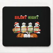 Profol Silent Night Funny Vet Tech Christmas  Muismat (Voorkant)
