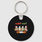 Profol Silent Night Funny Vet Tech Christmas  Sleutelhanger (Voorkant)