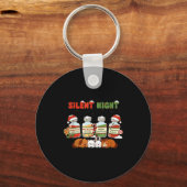 Profol Silent Night Funny Vet Tech Christmas  Sleutelhanger (Voorkant)