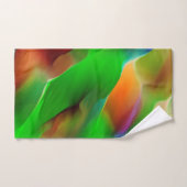 Profunditeit en gekleurde reliëf, groen overheerst bad handdoek (Handdoek)