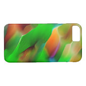 Profunditeit en gekleurde reliëf, groen overheerst Case-Mate iPhone case (Achterkant (Horizontaal))