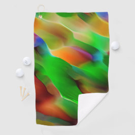 Profunditeit en gekleurde reliëf, groen overheerst golfhanddoek