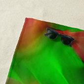 Profunditeit en gekleurde reliëf, groen overheerst strandlaken (In situ)