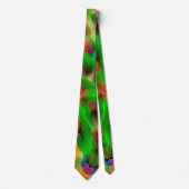 Profunditeit en gekleurde reliëf, groen overheerst stropdas (Voorkant)
