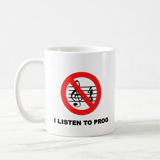Prog Rock koffie mok (Links)