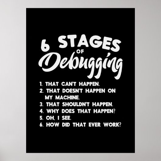 Progammer 6 stadia van het zuiveren poster (Voorkant)