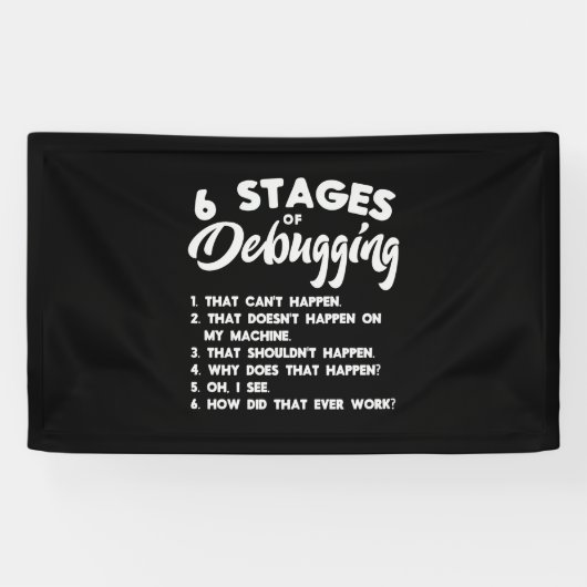 Progammer 6 stadia van het zuiveren spandoek (Horizontaal)