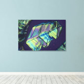 Progesteronkristallen Canvas Afdruk (Insitu (Houten vloer))