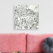 Prognostications, 1521 canvas afdruk (Insitu (Woonkamer))