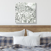 Prognostications, 1521 canvas afdruk (Insitu (Slaapkamer))