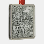 Prognostications, 1521 metalen ornament (Rechts)