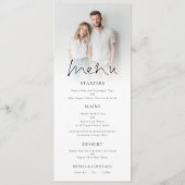 Program and Menu 2 Photo Overlay Wedding (Achterkant)