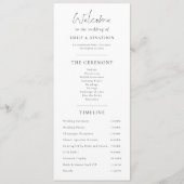 Program and Menu combined with photo Wedding (Voorkant)