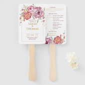 Program Hand Fan (voor en achter) Handwaaier (Voorkant en achterkant)