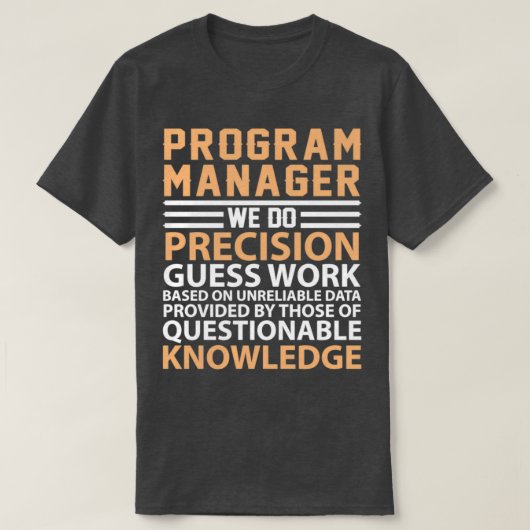 Program Manager definition T-shirt (Design voorkant)