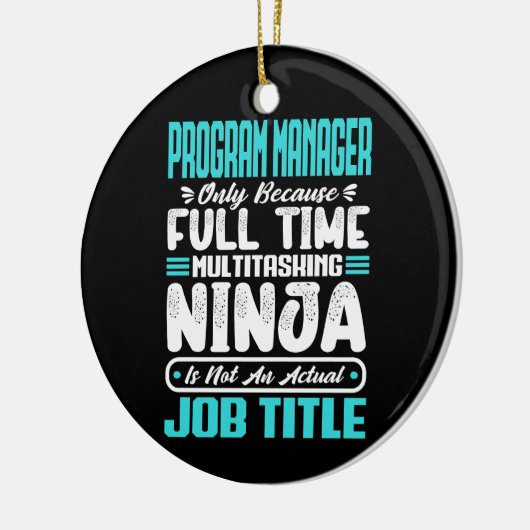 Program Manager Functie Beroep Beheren Vaardighede Keramisch Ornament (Links)