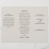 Program Minimalist Timeline for a Modern Wedding. Flyer (Voorkant)