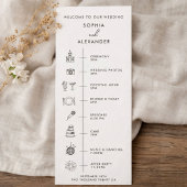 Program Modern Wedding. Programmakaart