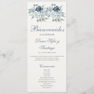 Programa de Blue Wedding en español Programmakaart