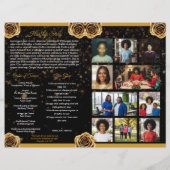 Programa de Celebración de la Vida de Oro y Negro (Achterkant)