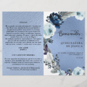 Programa de Quinceañera Azul, Aluminio Azul (Voorkant)