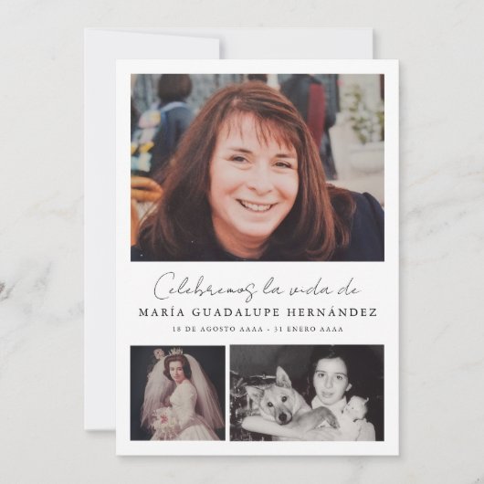 Programa Funerario Cristiano en Español Uitvaart Kaart (Voorkant)