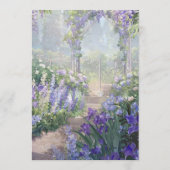 Programa planoLilac and Violet Floral Cream Garden Programmakaart (Achterkant)