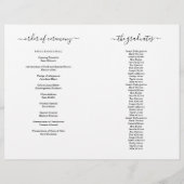 Programma Afstuderen kleuterschool (1 col) Flyer (Achterkant)